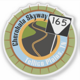 Cherohala Skyway Berömd Motorcle Road Klistermärken