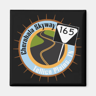 Cherohala Skyway Berömd Motorcle Road Magnet