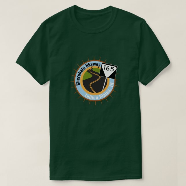 Cherohala Skyway motorcykelritt Tee Shirt (Design framsida)