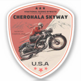 Cherohala Skyway Tennessee till North Carolina Klistermärken