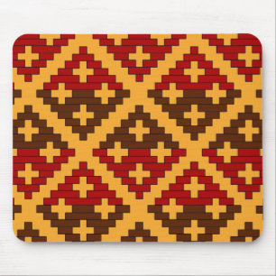 Cherokee baskettryck musmatta