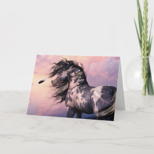 Cherokee blått Notecard Kort (Framsida)