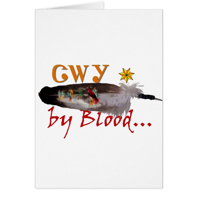 Cherokee by Blood Hälsningskort (Framsidan)