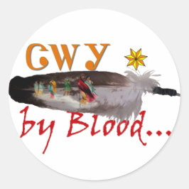 Cherokee by Blood Runt Klistermärke