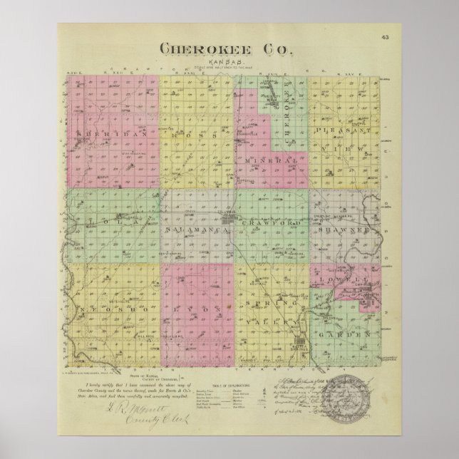Cherokee County, Kansas Poster (Framsidan)