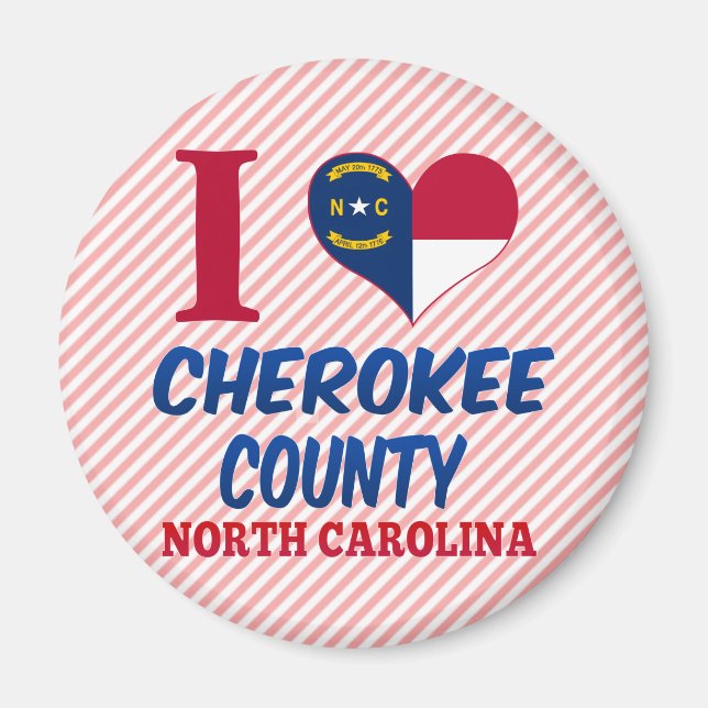 Cherokee County, North Carolina Magnet (Framsidan)