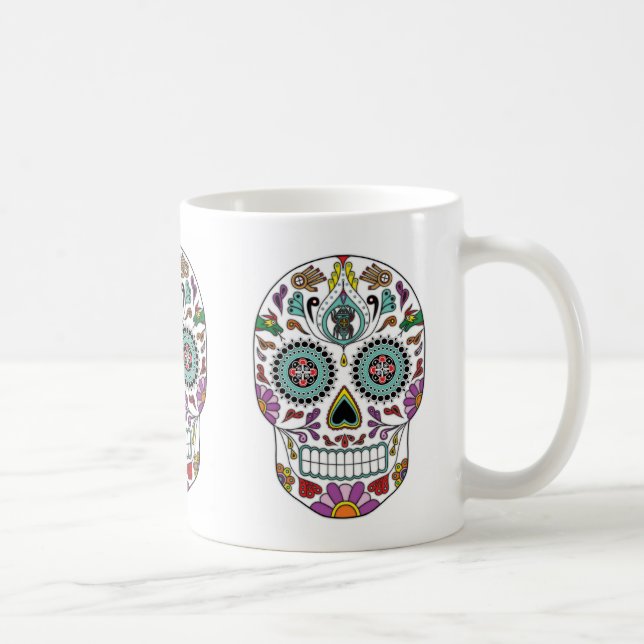 Cherokee day of the dead kaffemugg (Höger)
