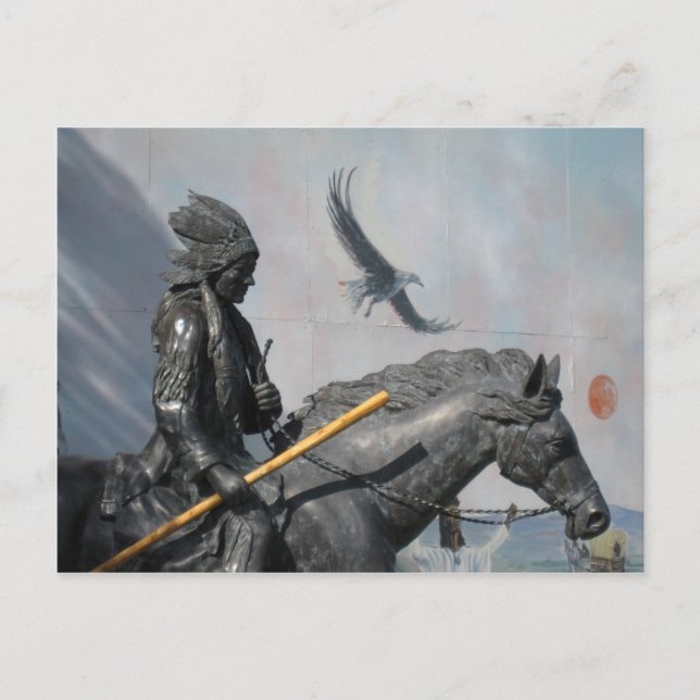 Cherokee & Eagle Vykort (Framsida)