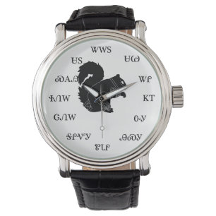 Cherokee ekorreklocka armbandsur