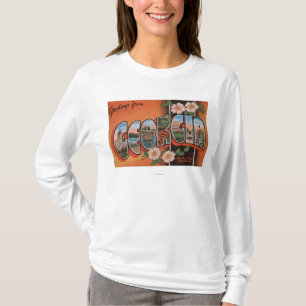 Cherokee Georgia (steg) - stora brevplatser T-shirt