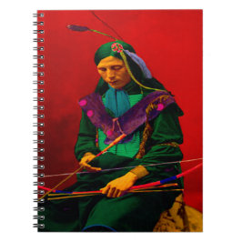 Cherokee Indian Pop Art Anteckningsbok