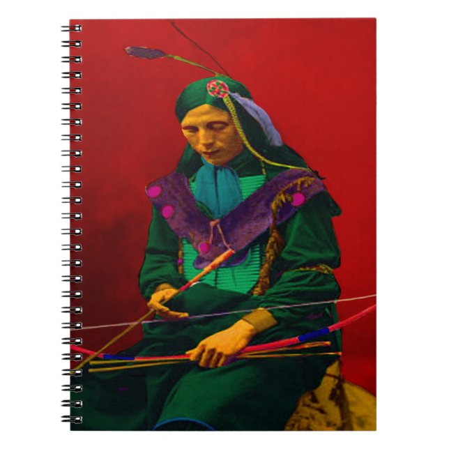 Cherokee Indian Pop Art Anteckningsbok (Framsidan)