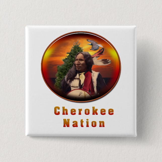 Cherokee indians art knapp (Framsida)