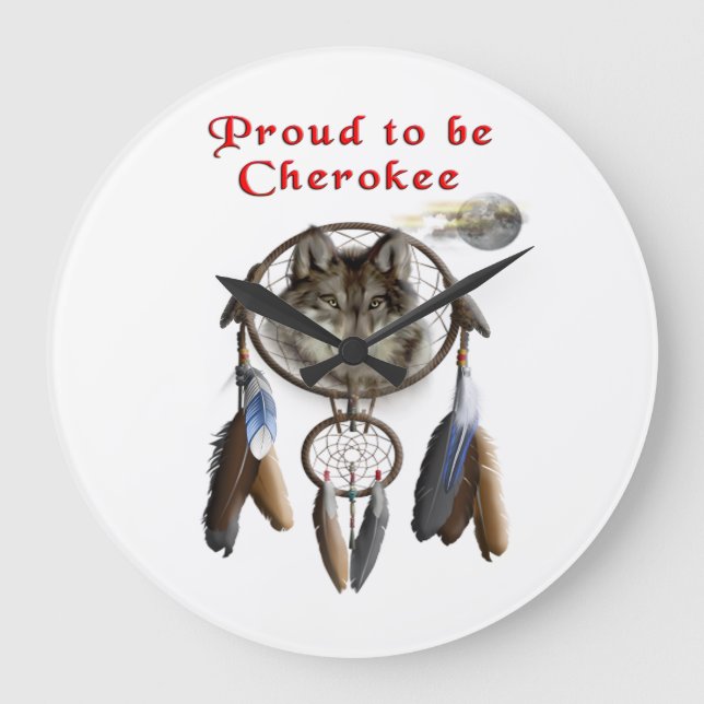 Cherokee indisk beklädnad stor klocka (Framsida)