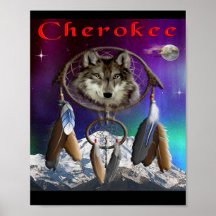 Cherokee indisk poster