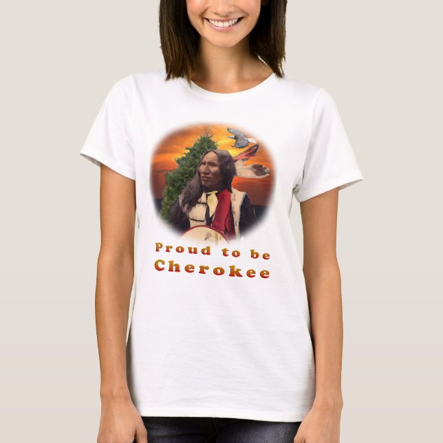 Cherokee indisk t-shirts (Framsida)