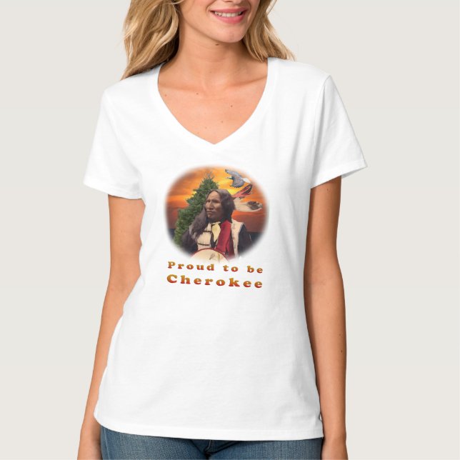 Cherokee indisk t-shirts (Framsida)