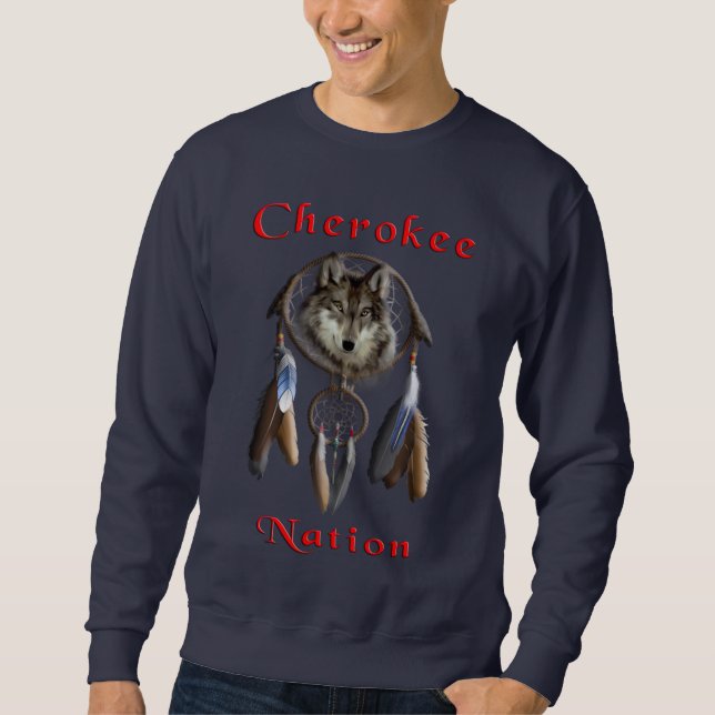 Cherokee indisk t-shirts lång ärmad tröja (Framsida)