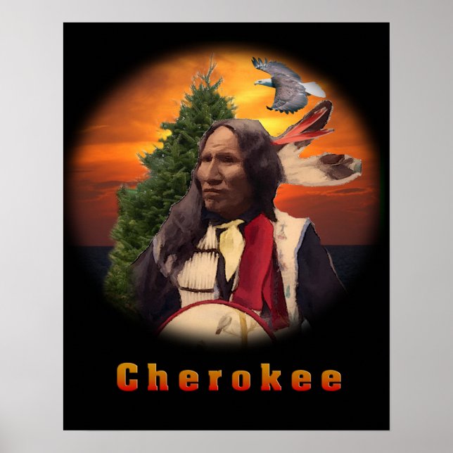 Cherokee indiska produkter poster (Framsidan)