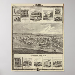 Cherokee, Iowa, 1875 företag i Centerville Poster
