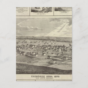 Cherokee, Iowa, 1875 företag i Centerville Vykort