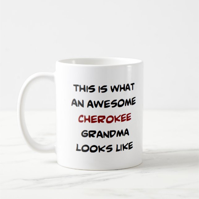 cherokee morma, fantastisk kaffemugg (Vänster)