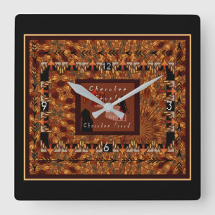 Cherokee nation fyrkantig klocka