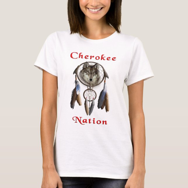 Cherokee Nation-kläder T Shirt (Framsida)