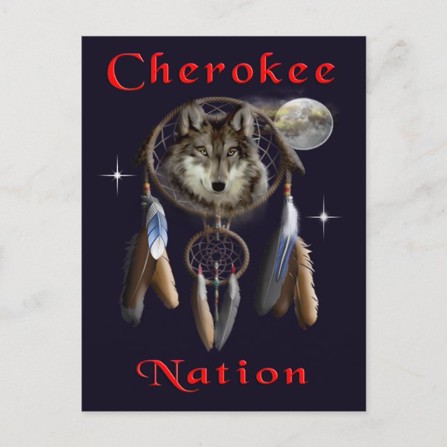 Cherokee-nation Vykort (Framsida)
