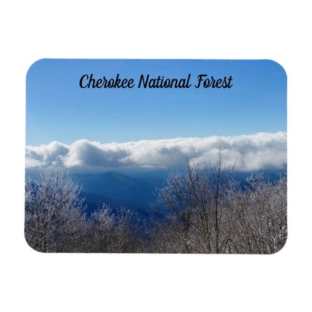 Cherokee National Forest Snö Magnet (Horisontell)