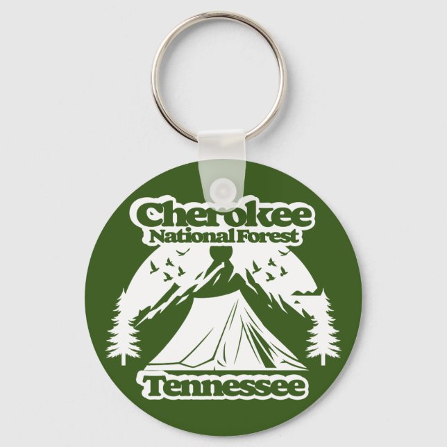 Cherokee National Forest Tennessee Nyckelring (Framsida)