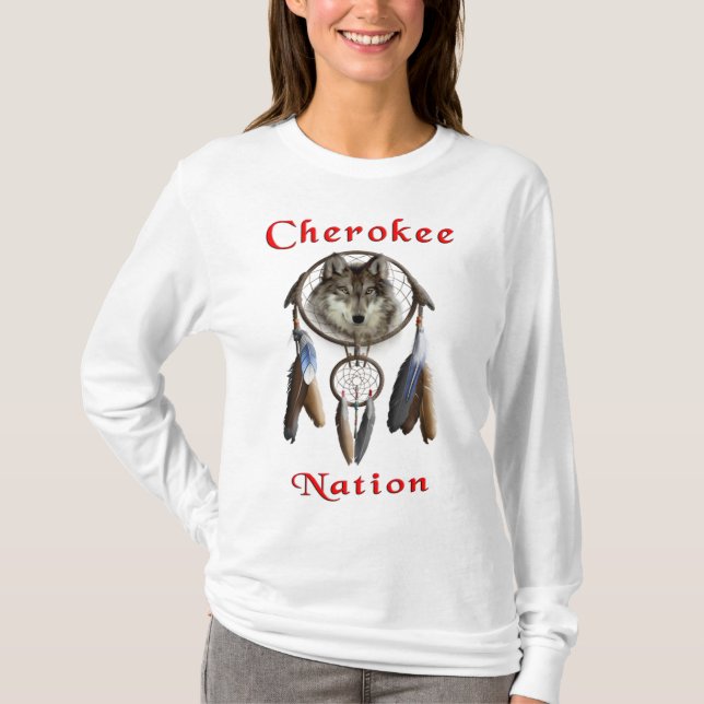 Cherokee nations kläder t shirt (Framsida)
