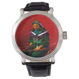 Cherokee Native American Popkonst Armbandsur