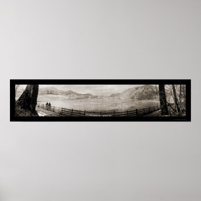 Cherokee NC Indian Reservation Photo 1909 Poster (Framsidan)