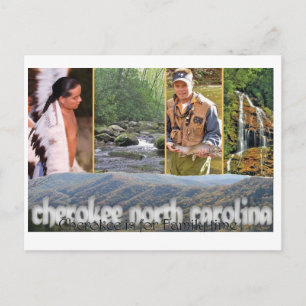 Cherokee NC PostCard Vykort