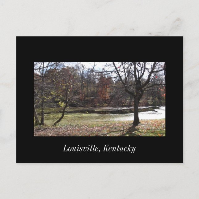 Cherokee Park Louisville Kentucky Postcard Vykort (Framsida)
