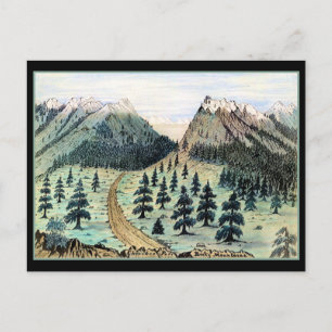 Cherokee Pass Rocky mountains Vykort