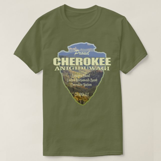 Cherokee (pilhuvud) t shirt (Design framsida)