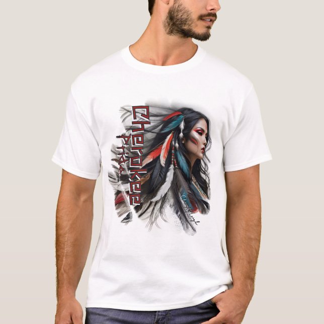 Cherokee Pride 4 T Shirt (Framsida)