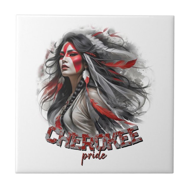 Cherokee Pride Kakelplatta (Framsidan)