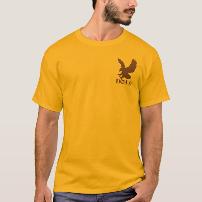 Cherokee pride och örn i brunt tee shirt (Framsida)