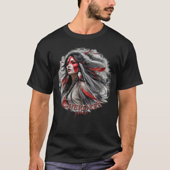 Cherokee Pride T Shirt (Framsida)