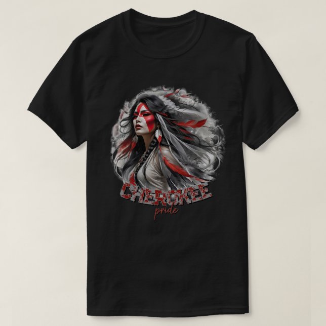 Cherokee Pride T Shirt (Design framsida)