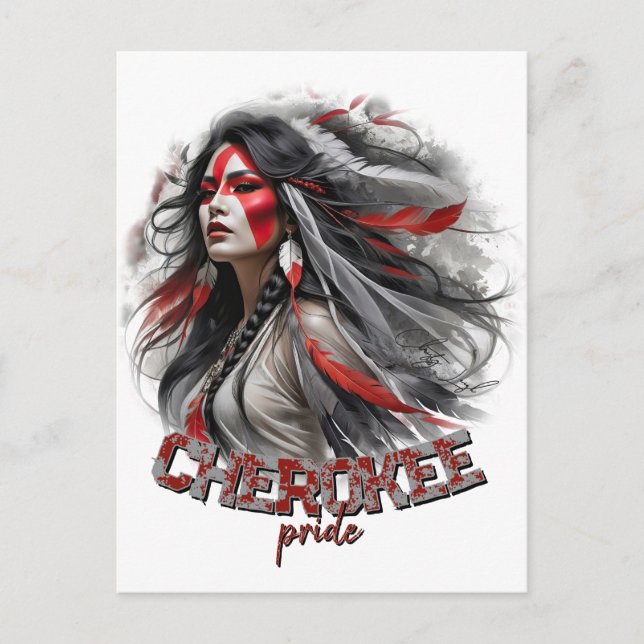 Cherokee Pride Vykort (Framsida)