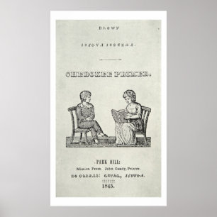 Cherokee Primer, 1845 (engrave) Poster