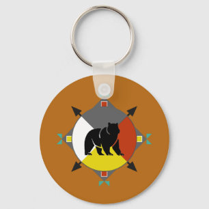 Cherokee riktningar Keychain för björn fyra Nyckelring