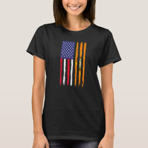 Cherokee Roots Halamerikanska Flagga Patriotic Che T Shirt
