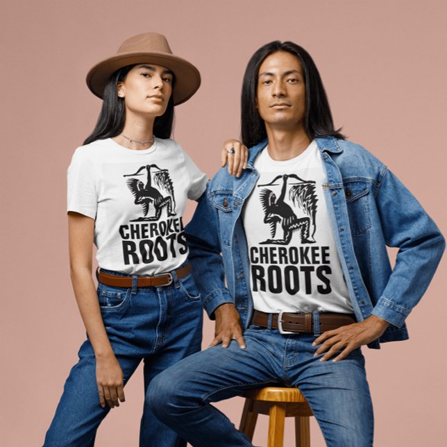 CHEROKEE ROOTS - NATIVE INDIAN T-Shirts (Skapare uppladdad)