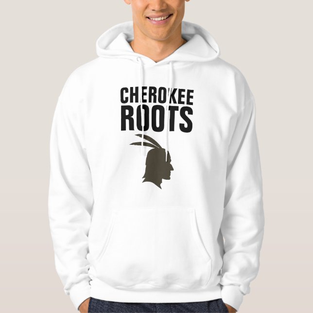 CHEROKEE ROOTS T-Shirts Hoodie (Framsida)