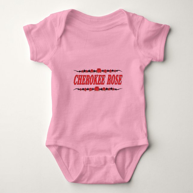 Cherokee rosa begynna ranka t shirt (Framsida)